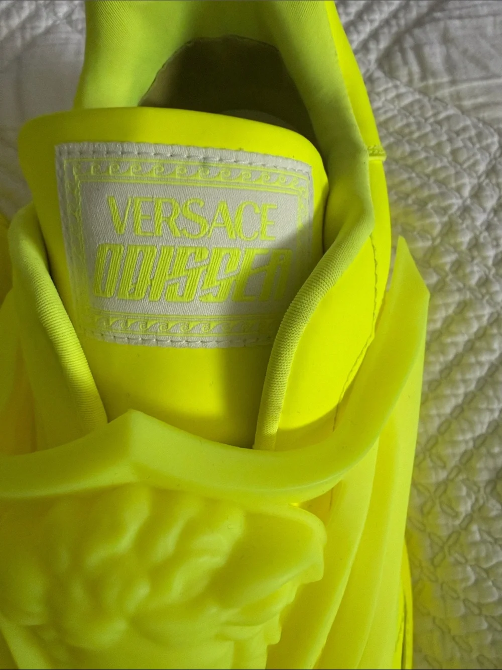 Versace Neon Yellow Odissea Trainers - NEW NEVER WORN